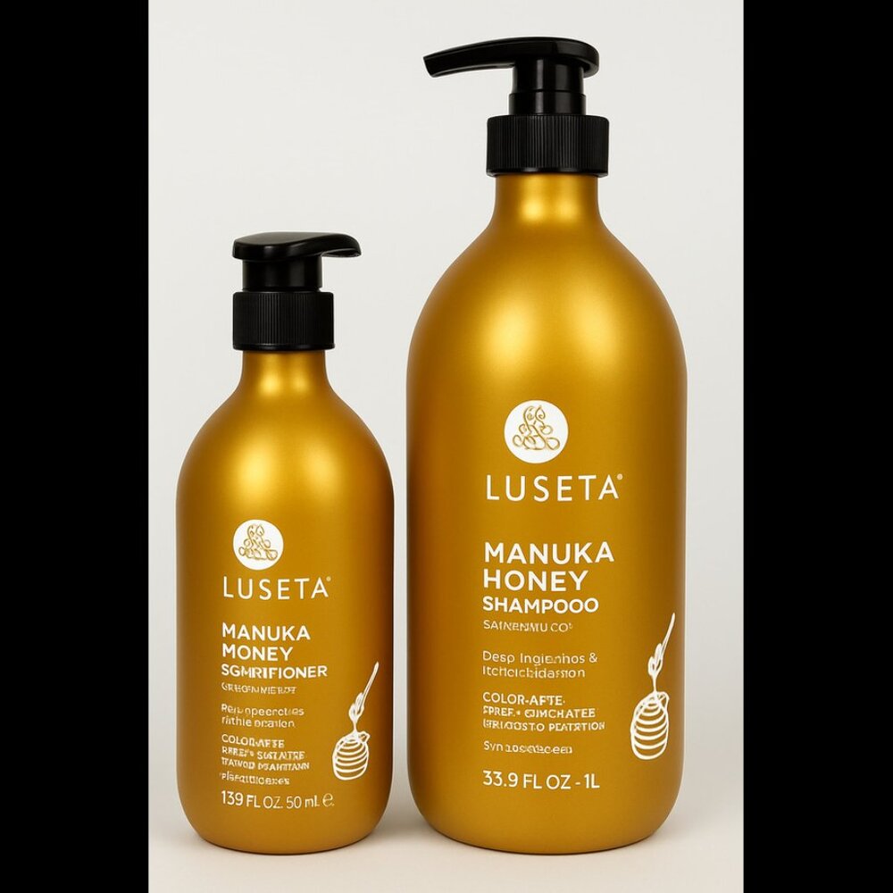 Luseta 2 in 1 Manuka Moisturizing Honey Shampoo & Conditioner Set
